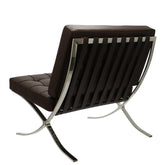 Mies Barcelona Pavilion Chair - Premium Italian Leather | Cream Interior Furnishes